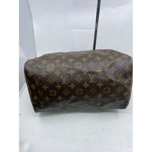 Louis Vuitton Speedy Brown Monogram Canvas Shoulder Bag - Picture 6 of 9